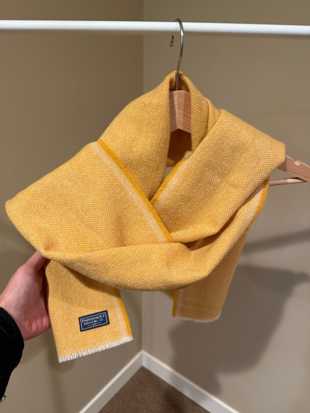 Fairbault Wool Scarf Gold